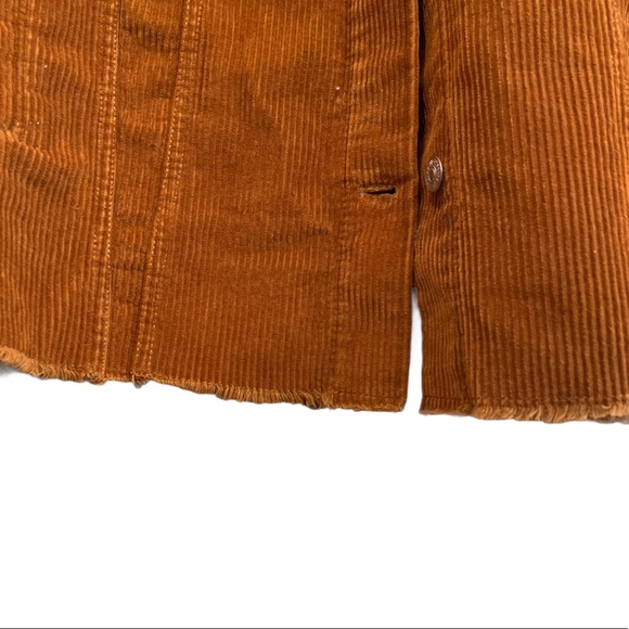 Forever 21 Corduroy Oversized Camel Brown Button Up Jacket - Picture 9 of 11